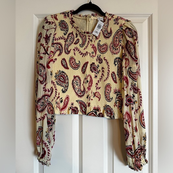 Wilfred Tops - Paisley Aritzia Wilfred Lilith Blouse
